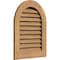 Ekena Millwork Round Top Gable Vent Functional, Western Red Cedar Gable Vent w/1" x 4" Flat Trim Frame, 24"W x 36"H GVWRT24X3601SFUWR - alternate 3